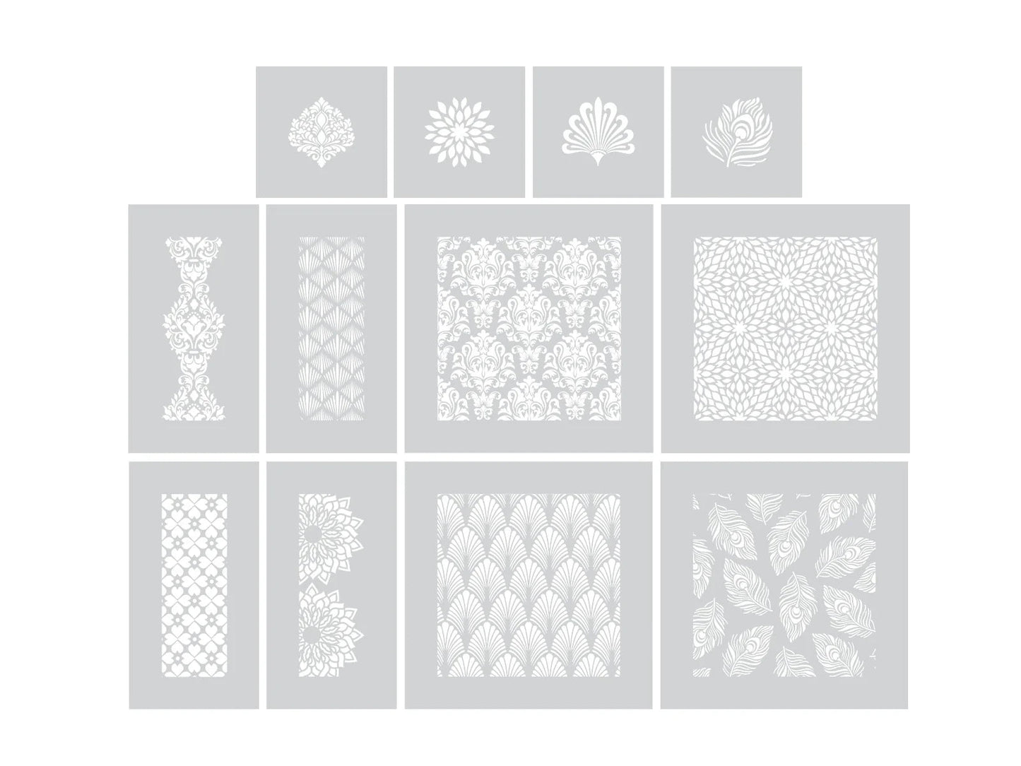 Crafter’s Companion Stencils - Swirls, Florals & Feathers