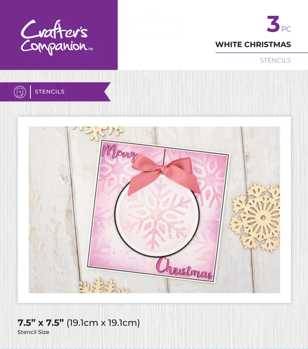 Crafter's Companion Stencil - White Christmas