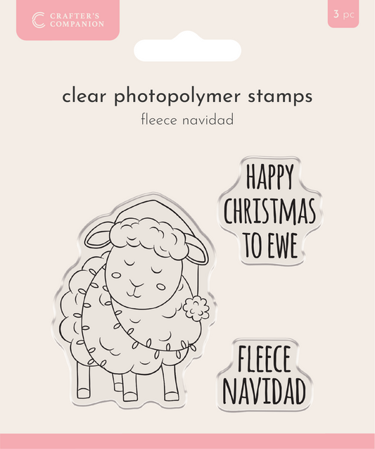 Crafter’s Companion Photopolymer Stamp - Fleece Navidad