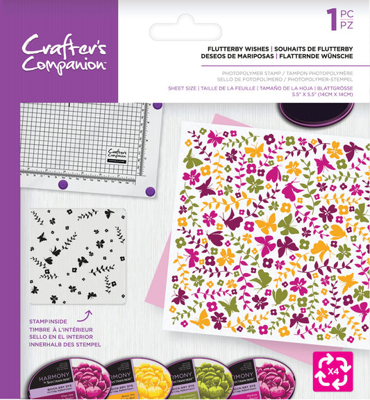 CC - Photopolymer Stamp - Flutterby Wishes