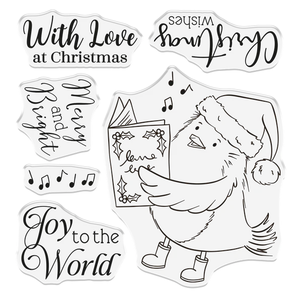 Crafter's Companion Photopolymer Stamp - Joyful Robin