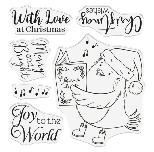 Crafter's Companion Photopolymer Stamp - Joyful Robin