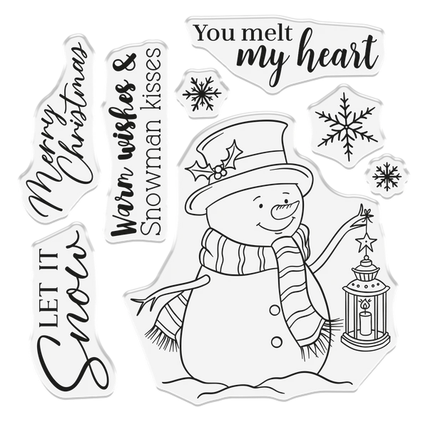 Crafter's Companion Photopolymer Stamp - Snowman Kisses