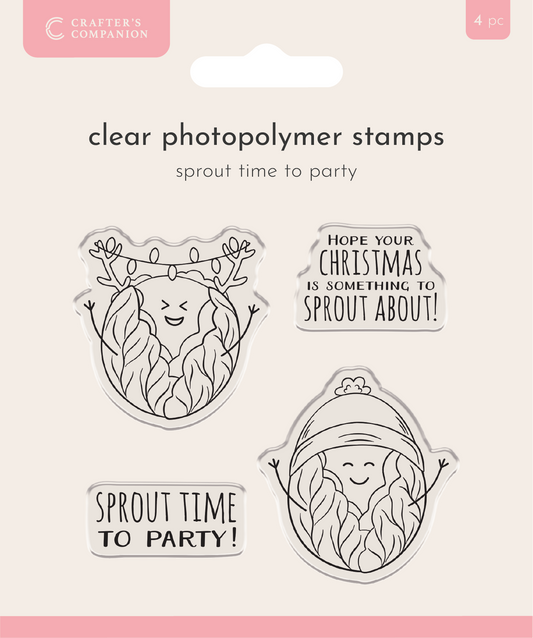 Crafter’s Companion Photopolymer Stamp - Sprout Time to Party 