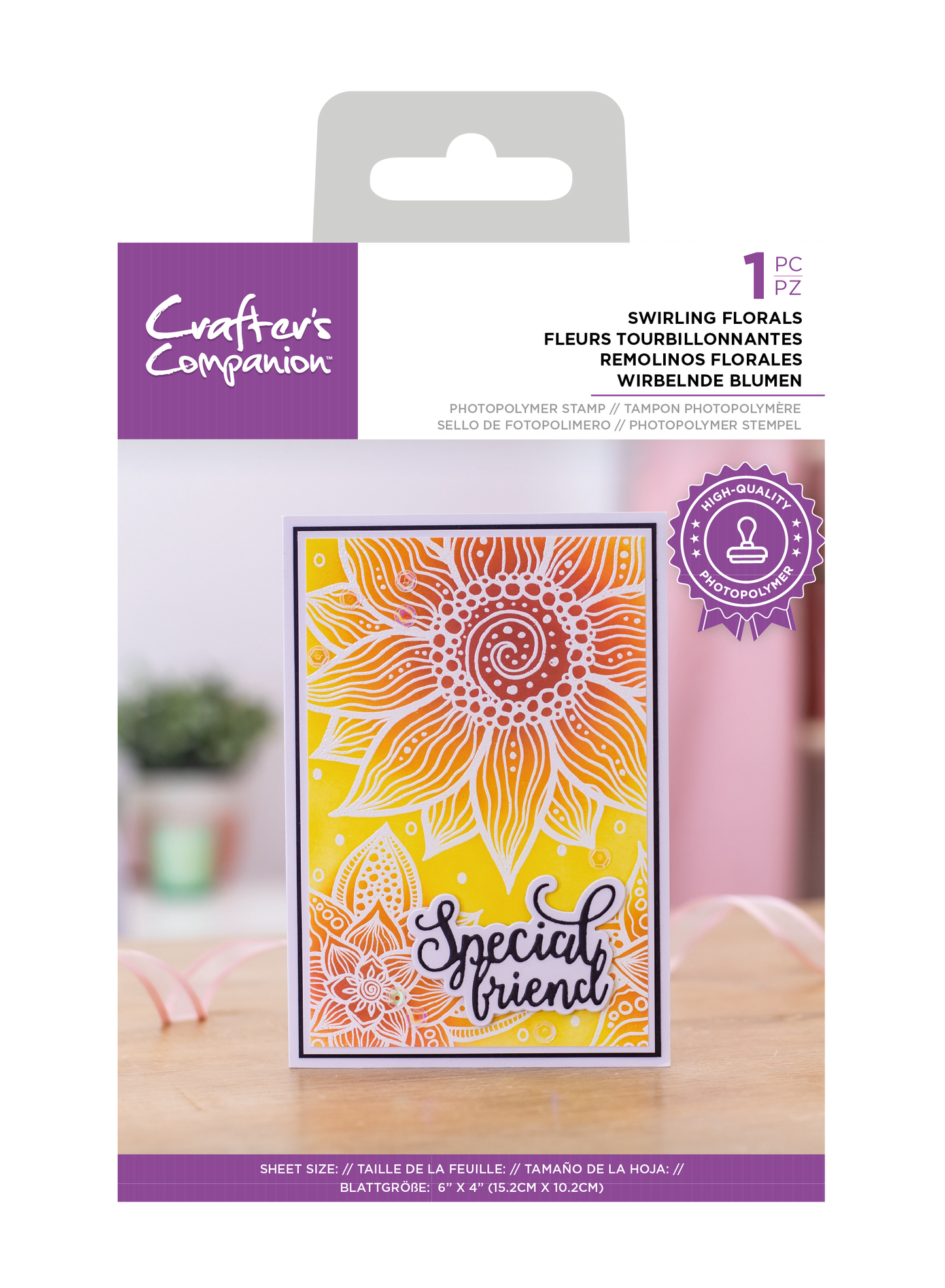 Photopolymer Stamp - Swirling Florals