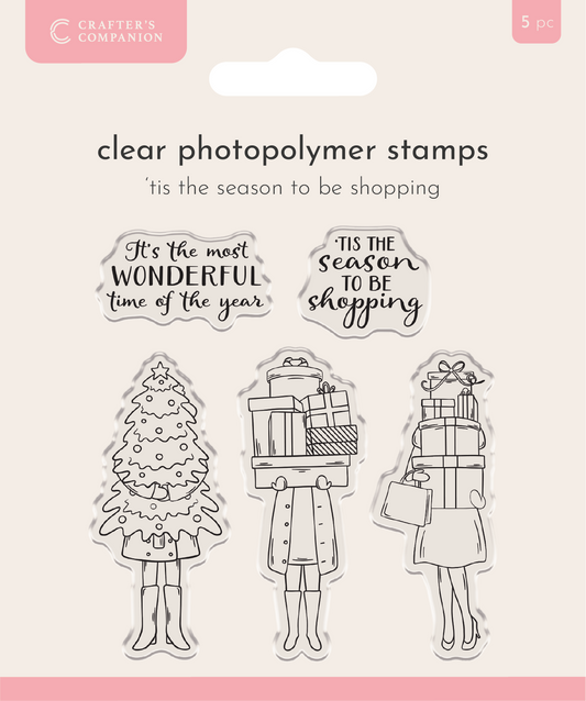 Crafter’s Companion Photopolymer Stamp - ‘Tis the Season to be Shopping