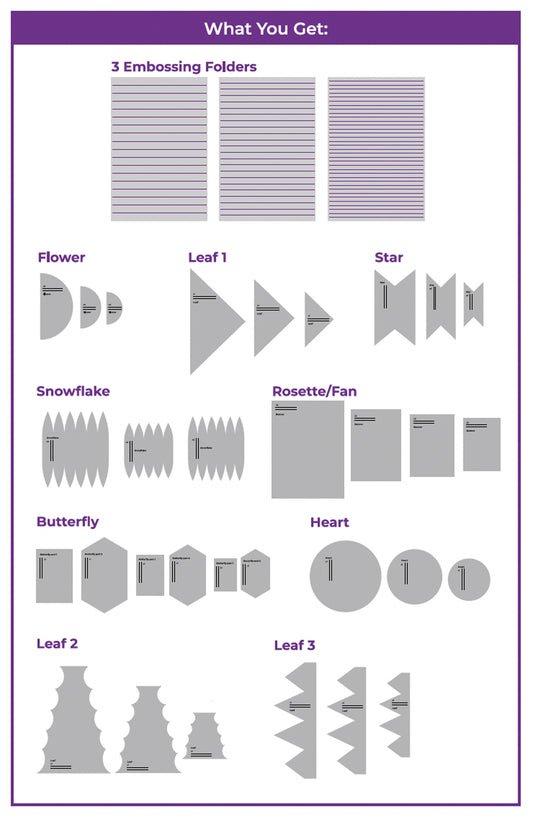 Crafter’s Companion Templates and Embossing Folders - Paper Pleating