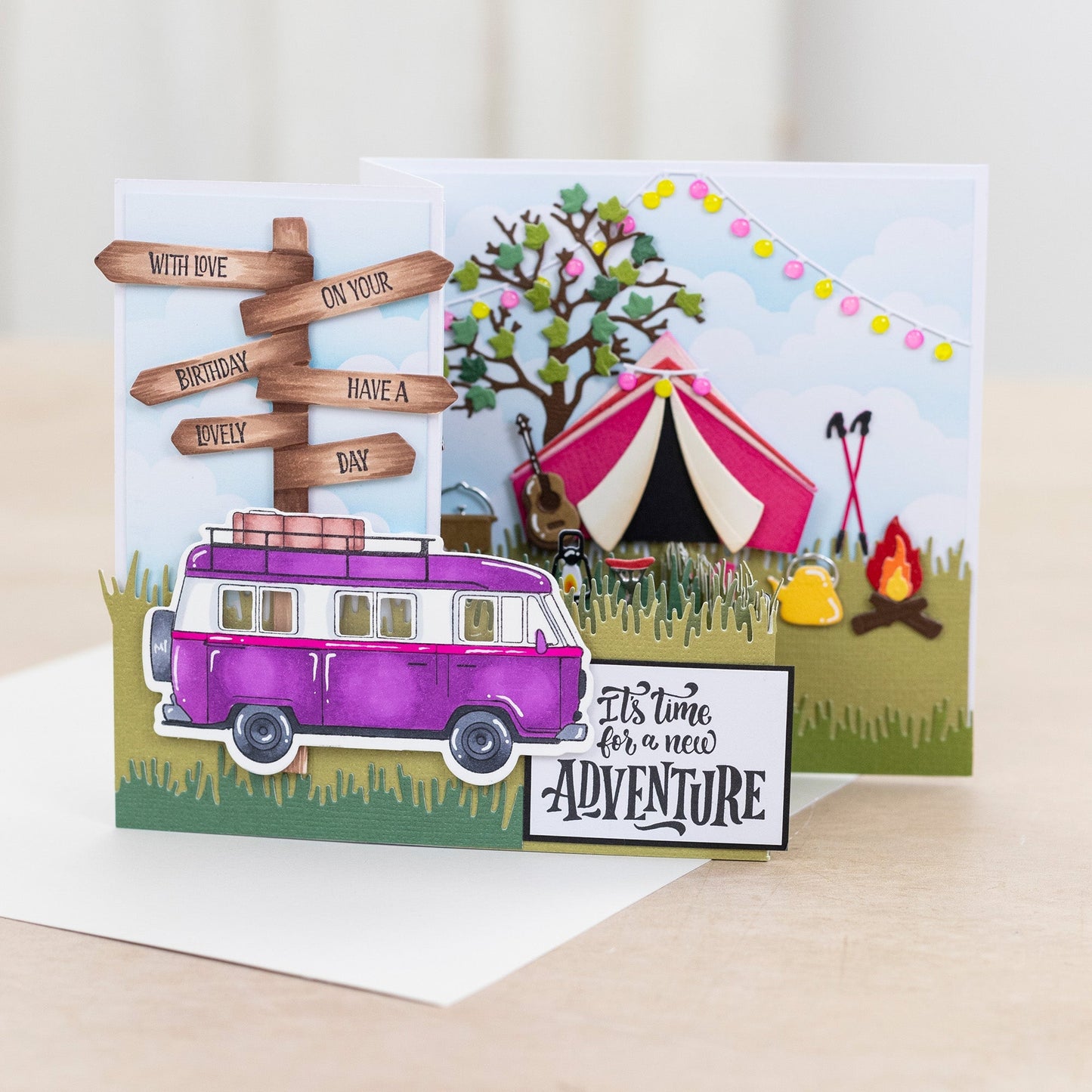 Crafters Companion The Great Outdoors Stamp & Die Set - Wander Lust