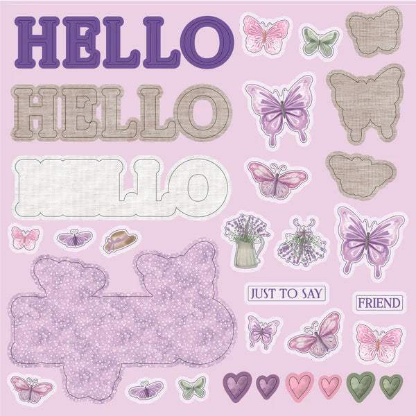 Crafter's Companion 12" x 12" Die Cut Topper Pad - Everyday Sentiments