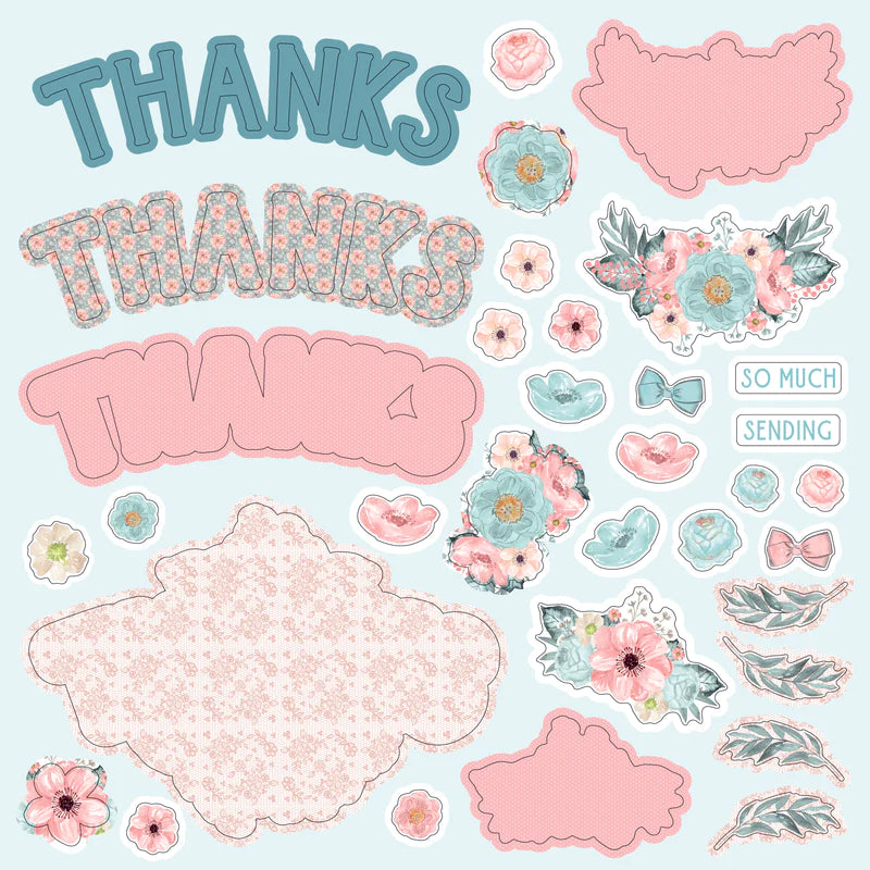 Crafter's Companion 12" x 12" Die Cut Topper Pad - Everyday Sentiments