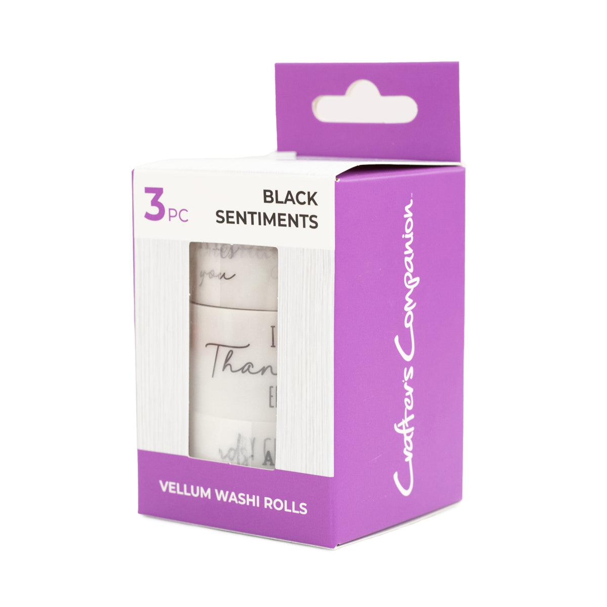 Crafters Companion Vellum Wash Rolls - Black Sentiments