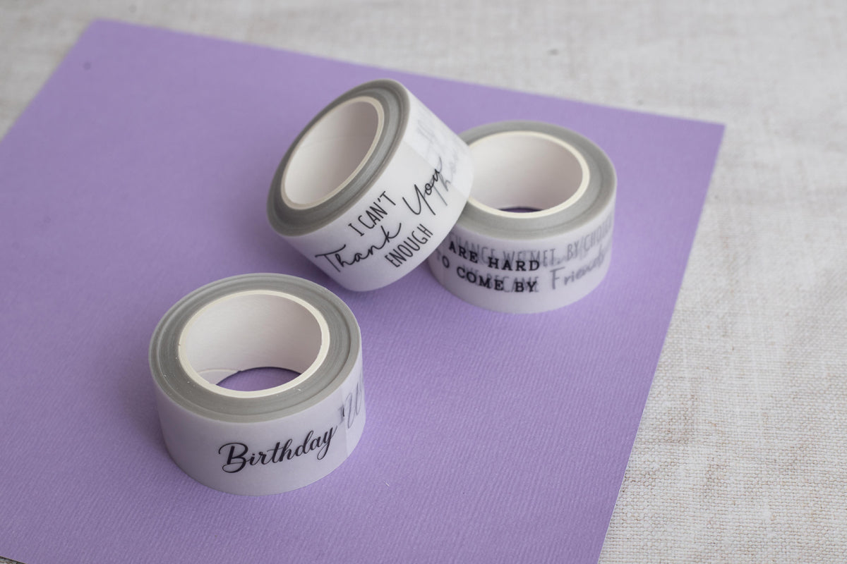 Crafters Companion Vellum Wash Rolls - Black Sentiments