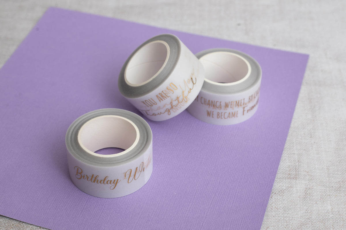 Crafters Companion Vellum Wash Rolls - Gold Sentiments