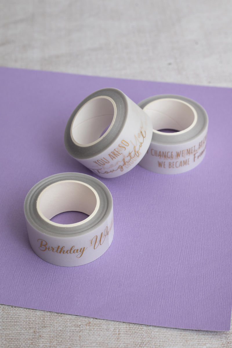 Crafters Companion Vellum Wash Rolls - Gold Sentiments