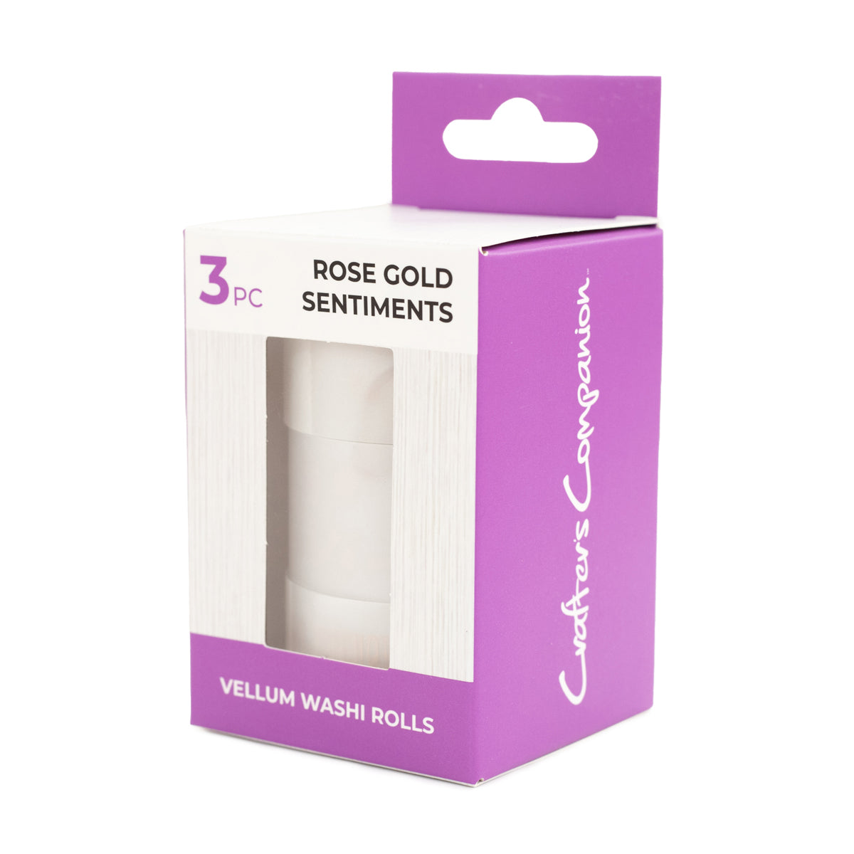 Crafters Companion Vellum Wash Rolls - Rose Gold Sentiments
