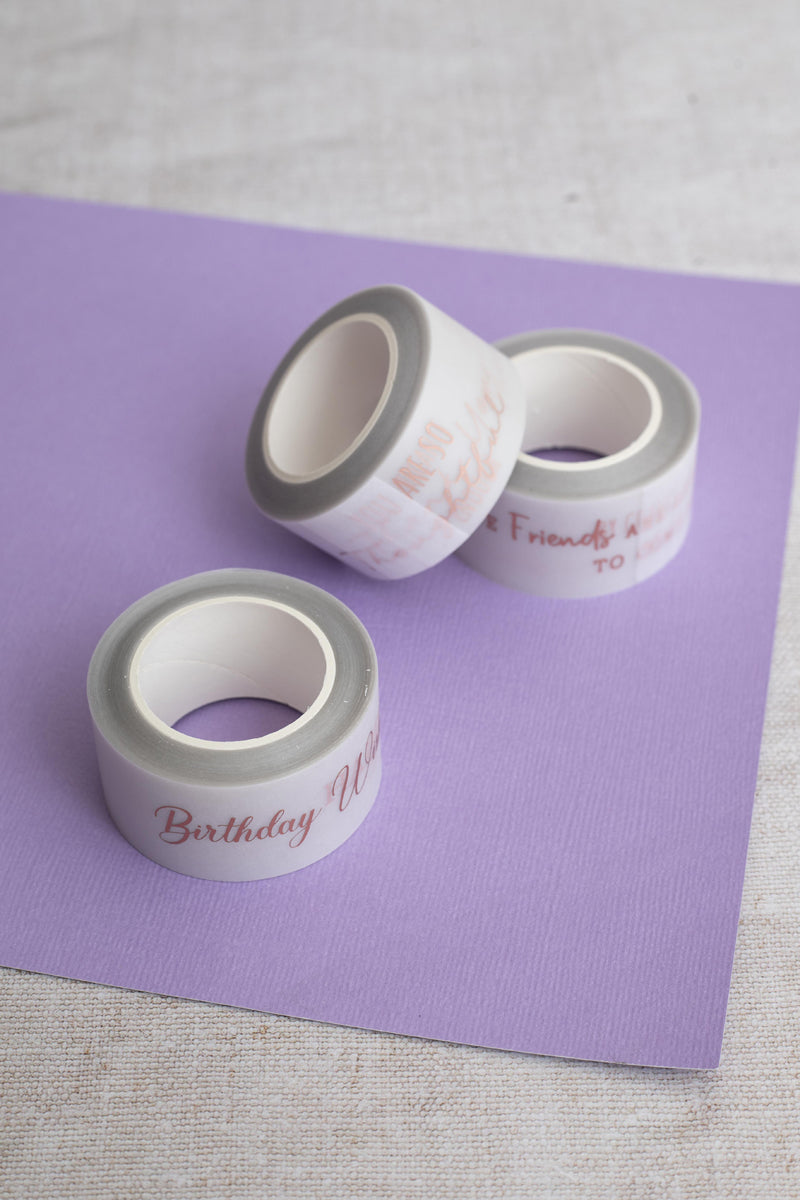 Crafters Companion Vellum Wash Rolls - Rose Gold Sentiments