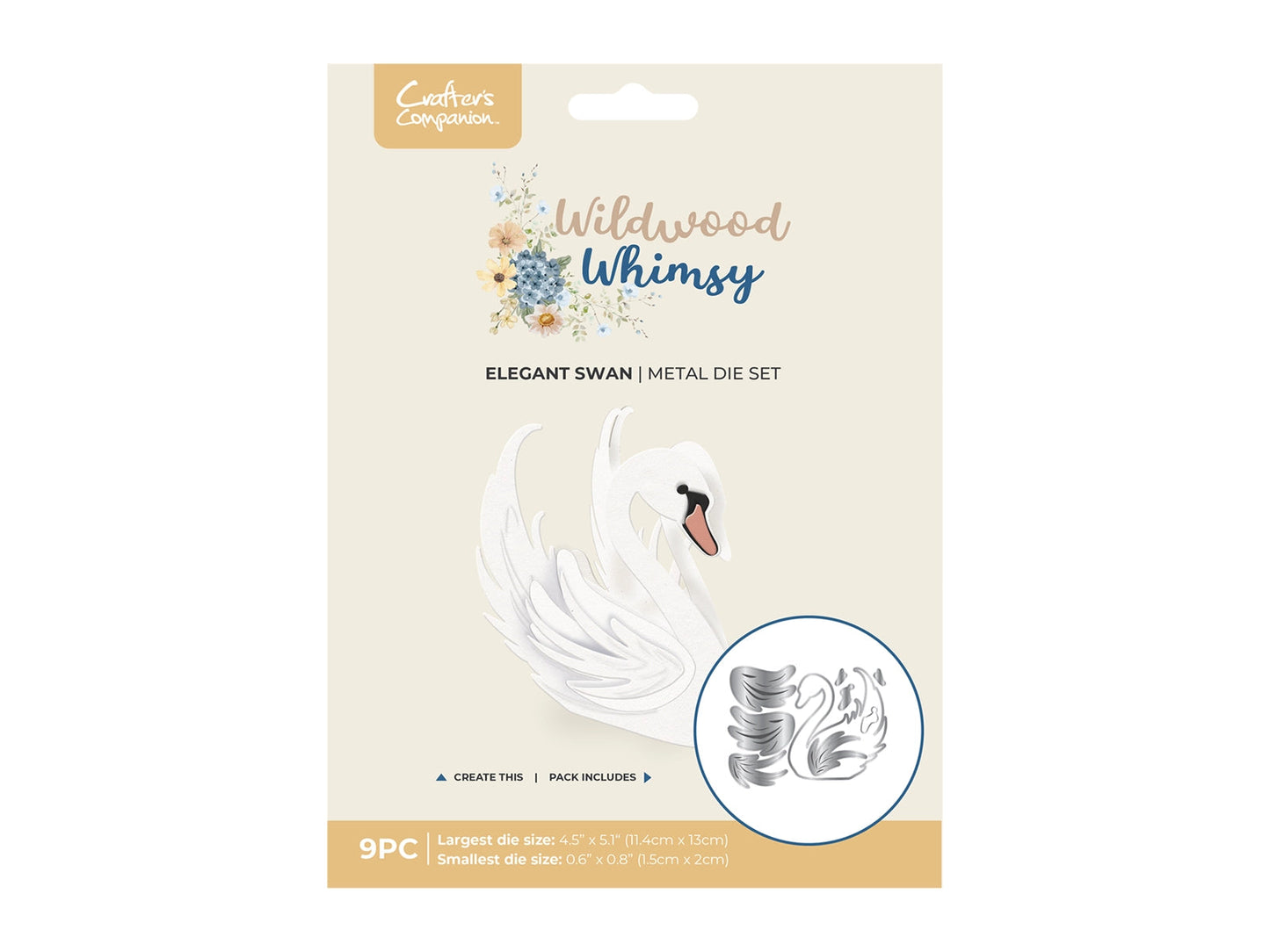 Wildwood Whimsy - Elegant Swan Metal Die Set