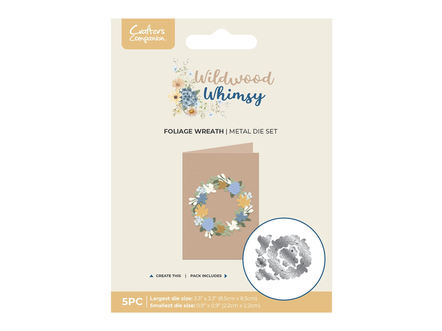Wildwood Whimsy - Foliage Wreath Metal Die Set
