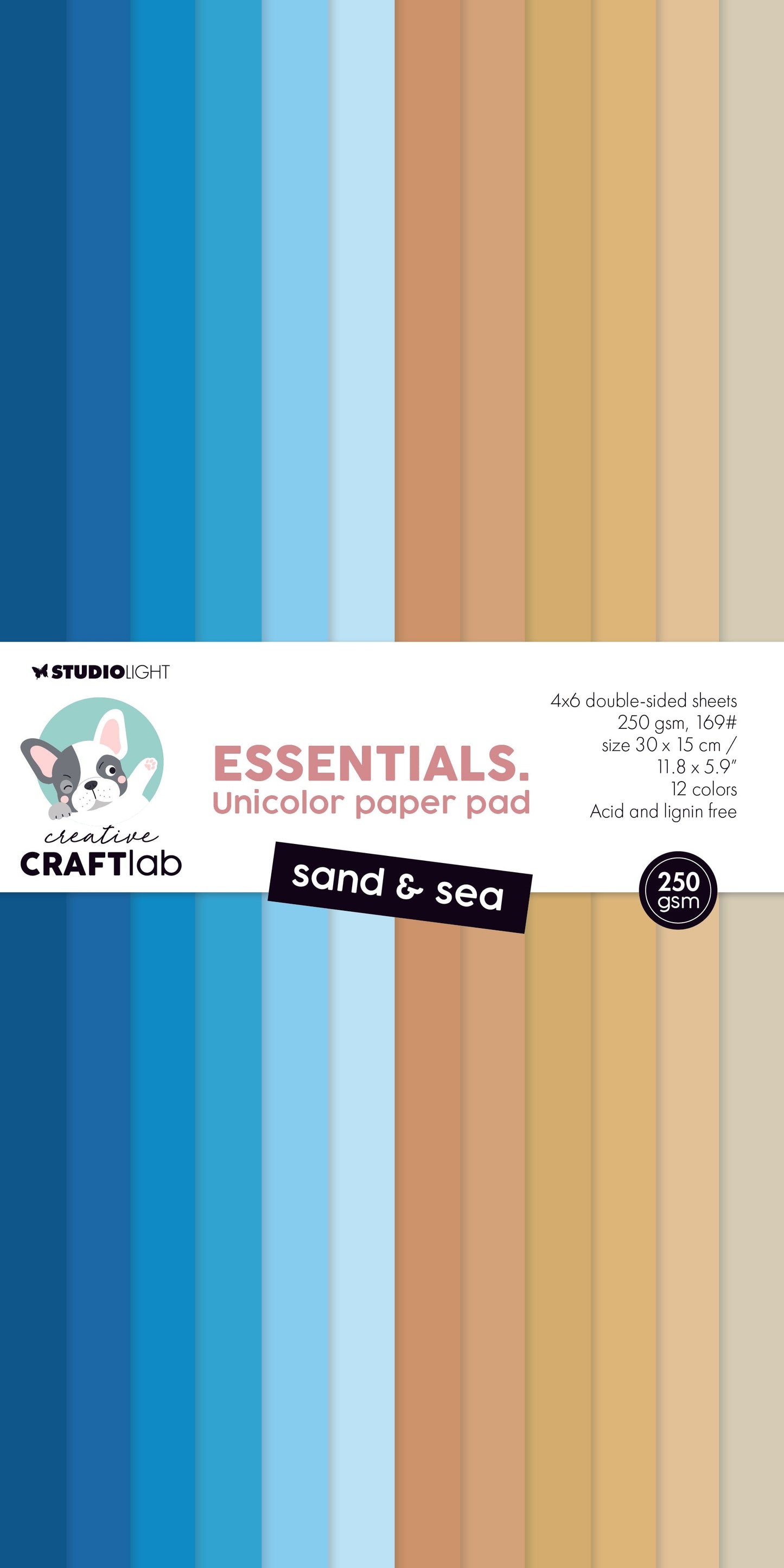CCL Unciolor Paper Pad Sand & Sea Essentials 24 Sheets