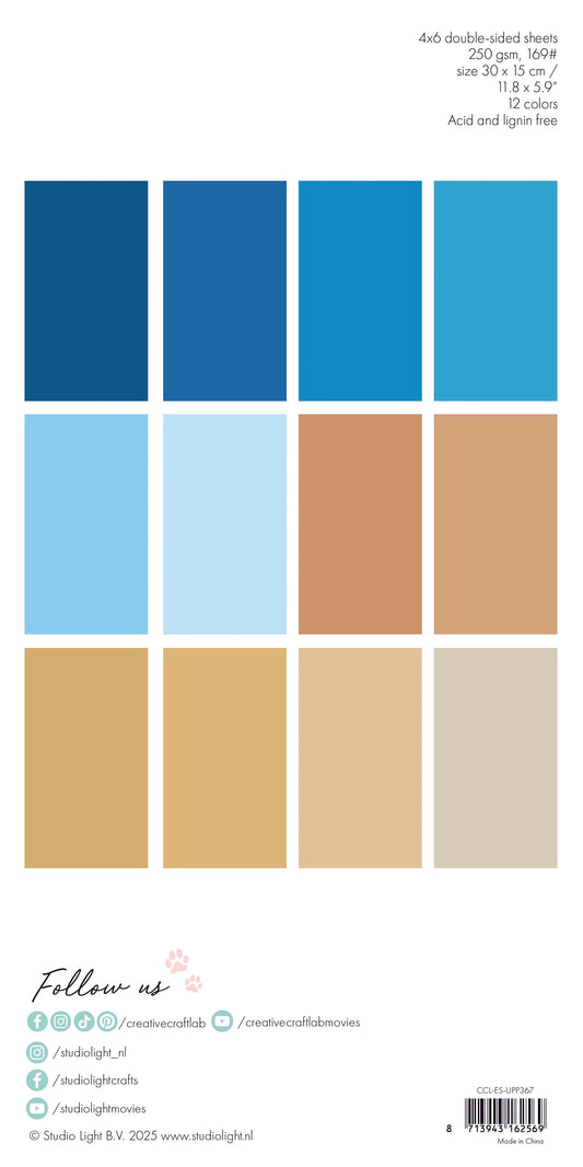CCL Unciolor Paper Pad Sand & Sea Essentials 24 Sheets