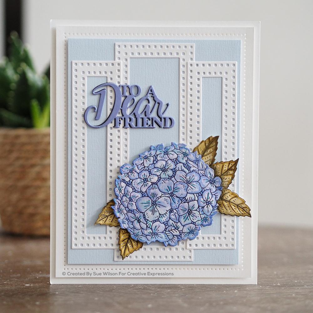 Sue Wilson Slimline Decorative Squared Rectangles Craft Die