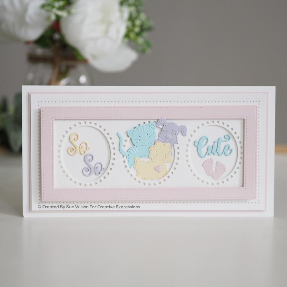 Sue Wilson Slimline Decorative Oval Aperture Trio Craft Die