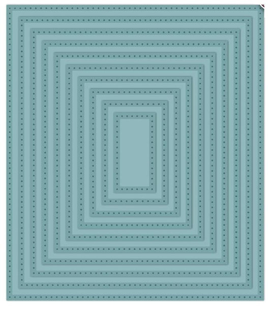 Noble Double Pierced Rectangles - Set B Die