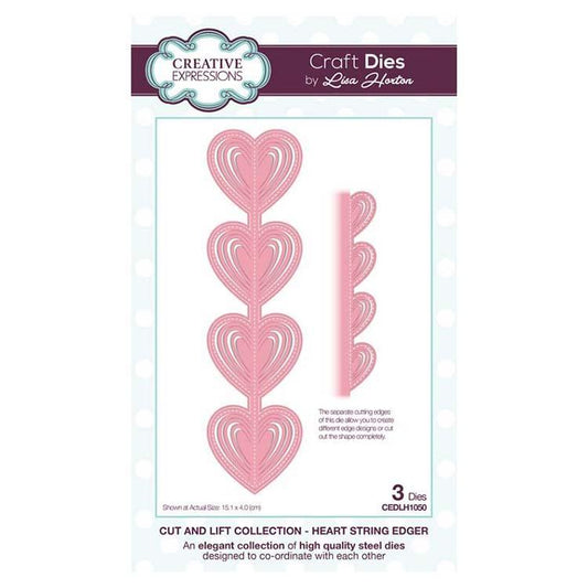 Creative Expressions Cut and Lift Collection Heart String Edger