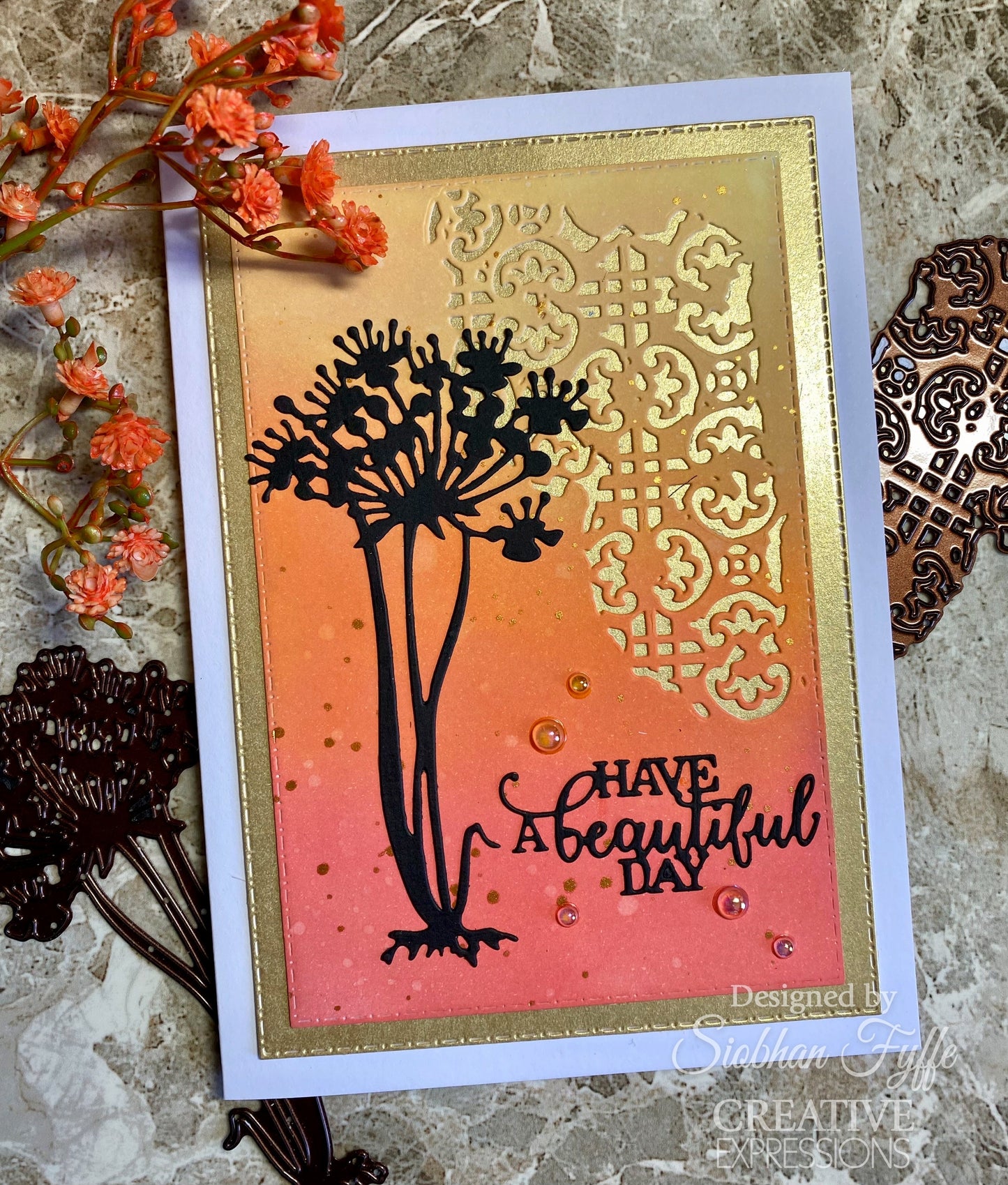 Creative Expressions Sam Poole Shabby Basics Queen Anne's Craft Die