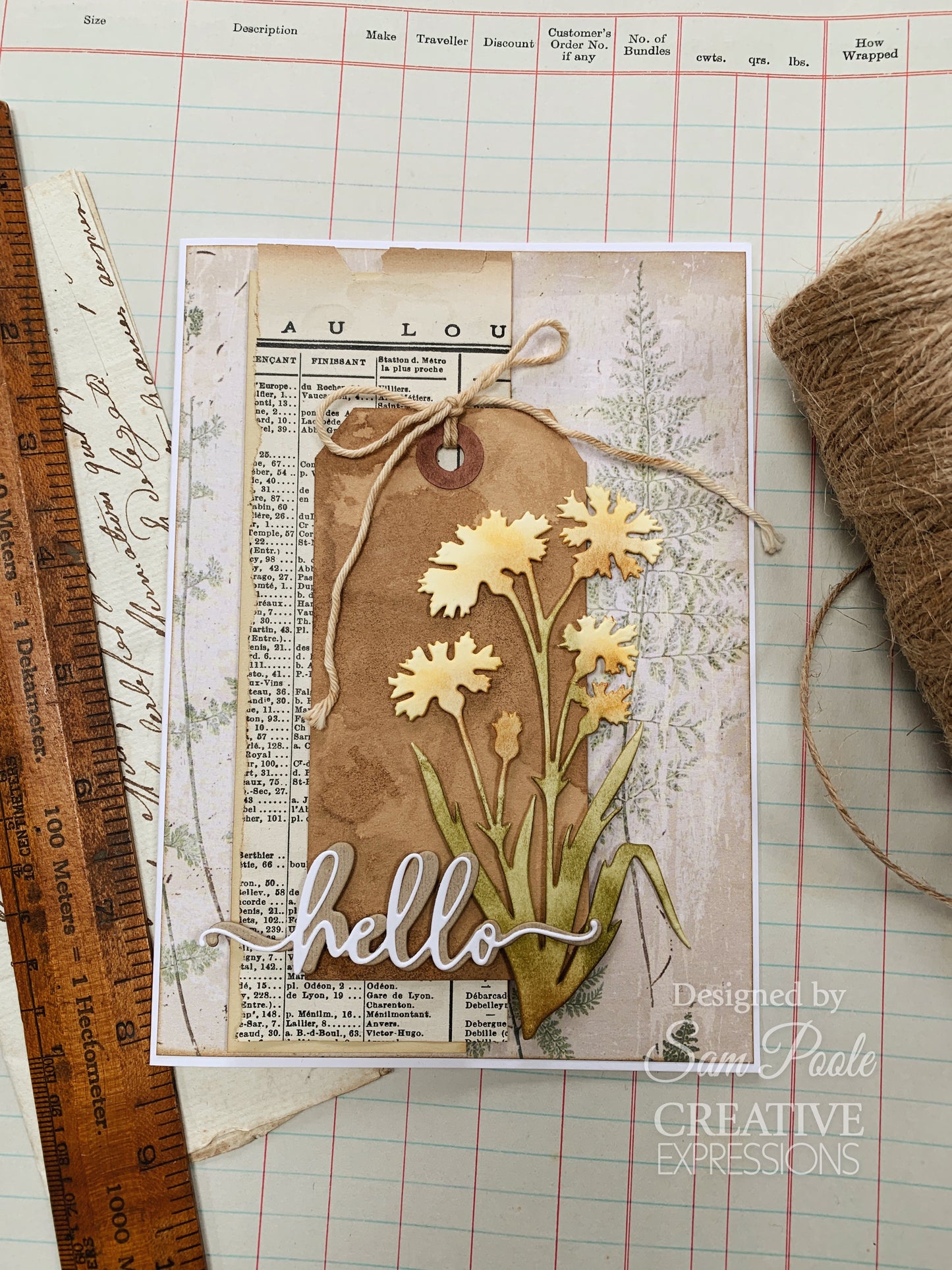 Creative Expressions Sam Poole Shabby Basics Queen Anne's Craft Die