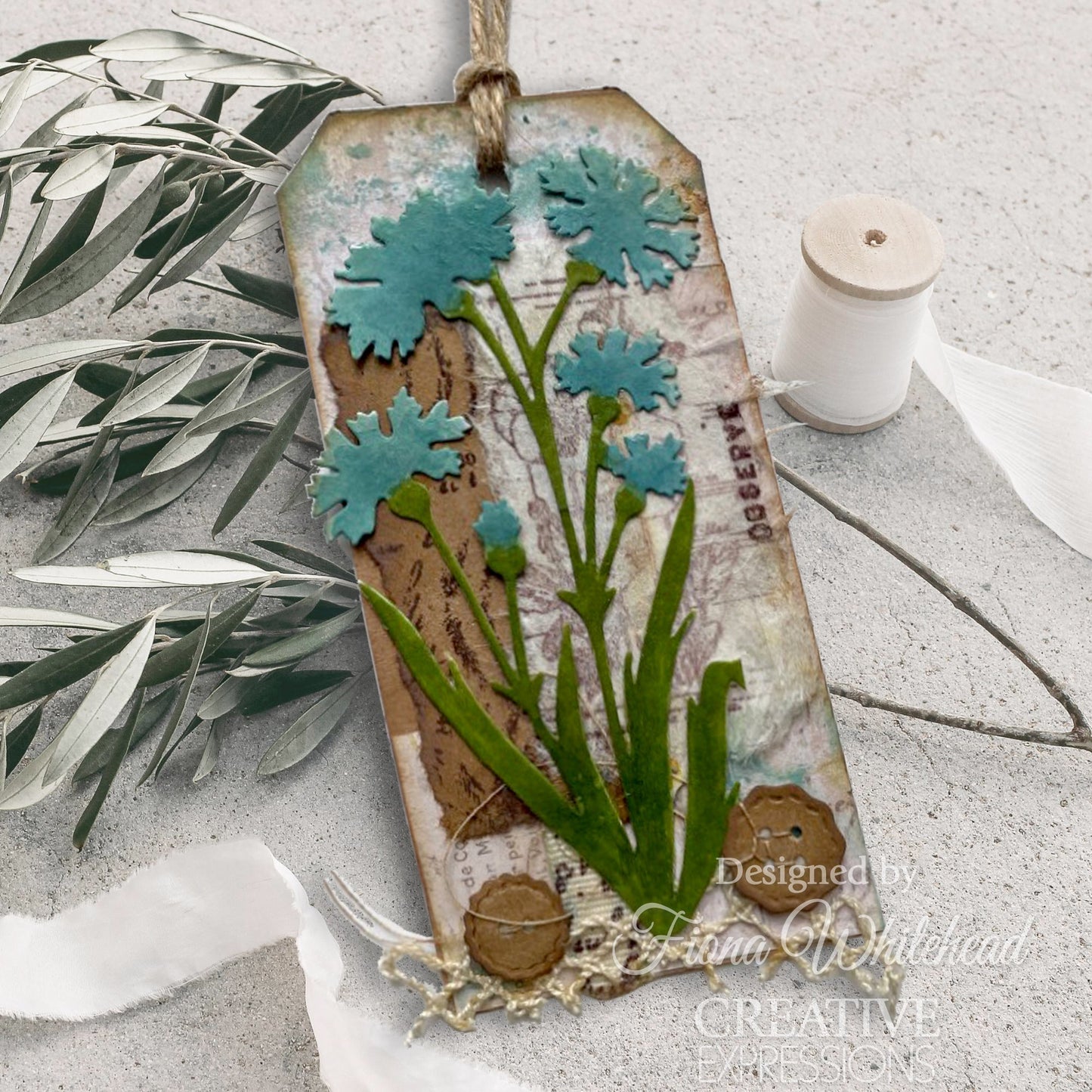 Creative Expressions Sam Poole Shabby Basics Queen Anne's Craft Die