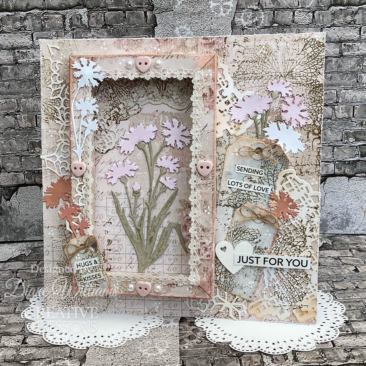Creative Expressions Sam Poole Shabby Basics Queen Anne's Craft Die