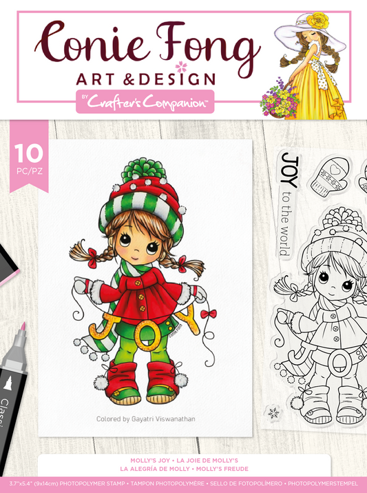Conie Fong Photopolymer Stamp - MOLLY'S JOY