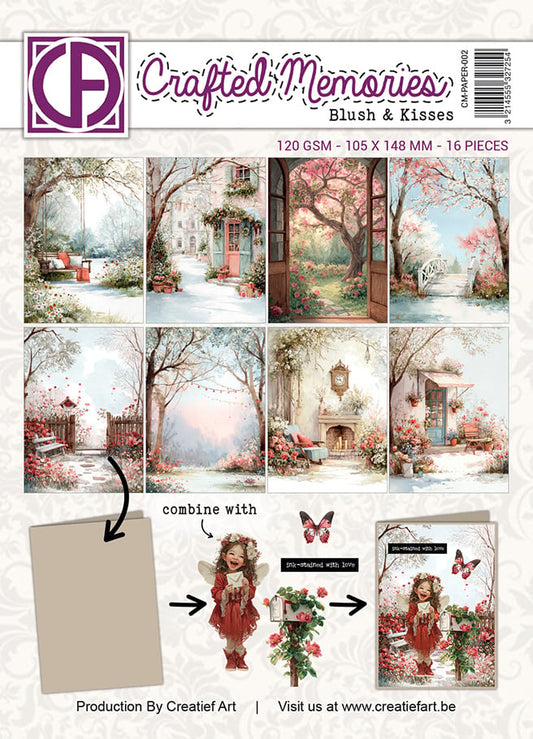 Creatief Art - A6 Paper Pad - Blush and Kisses
