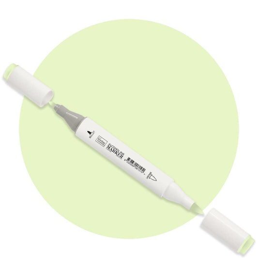 Twin Tip Alcohol Ink Marker - Greens & Blues - Leaf White