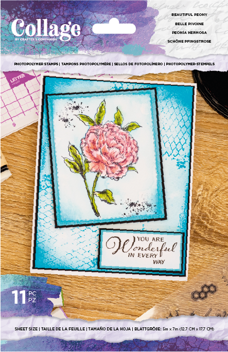 CC - Photopolymer Stamp - Beautiful Peony