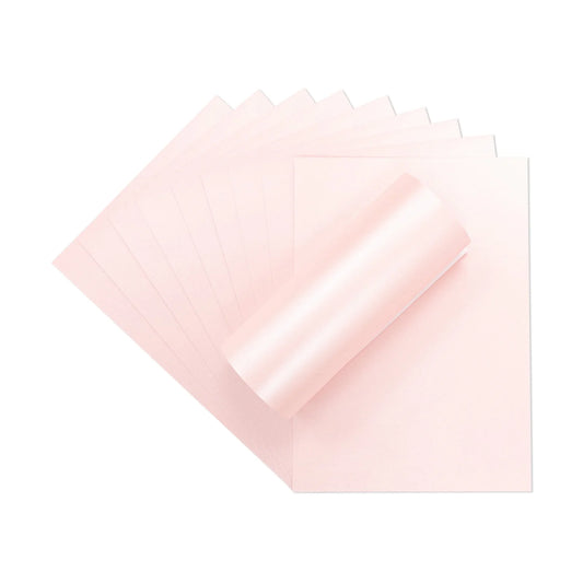 Crafter's Companion Centura Pearl Single Colour A4 10 Sheet Pack - Baby Pink