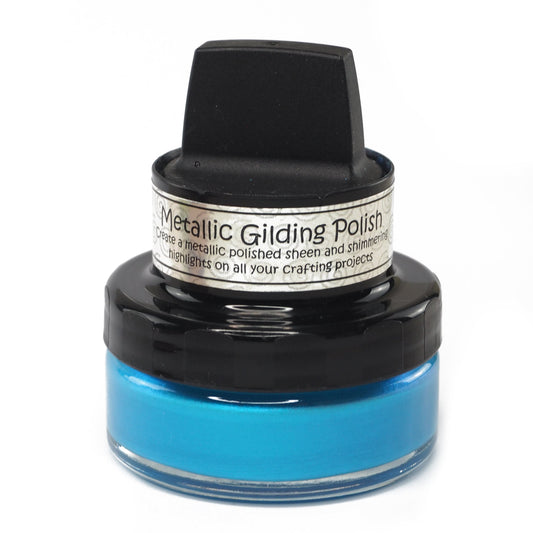 Cosmic Shimmer Metallic Gilding Polish - Blue Wave