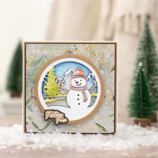 Crafters Companion Stamp and Die - Festive Snowman