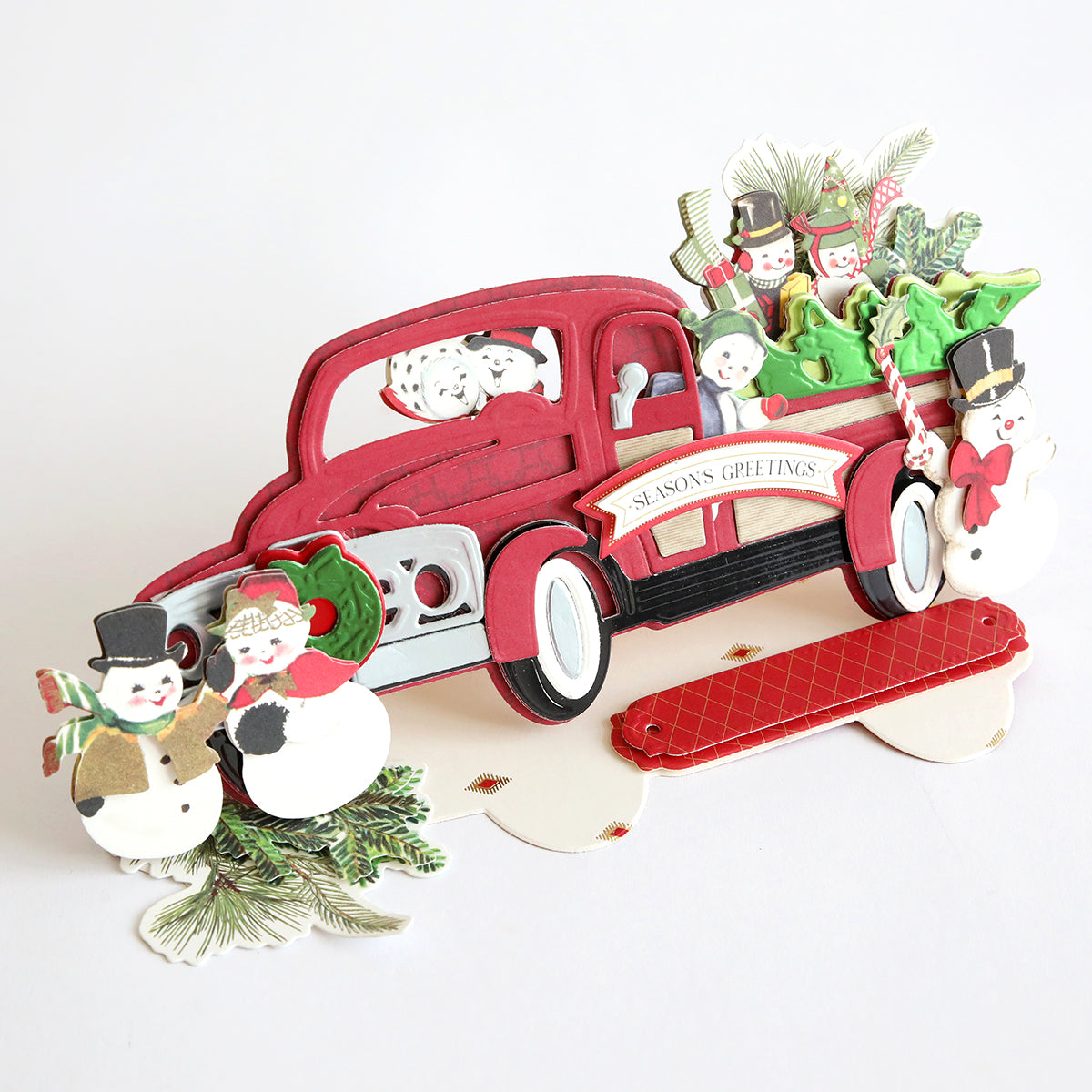 Christmas Truck Easel Die