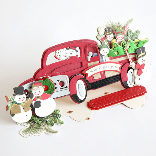 Christmas Truck Easel Die