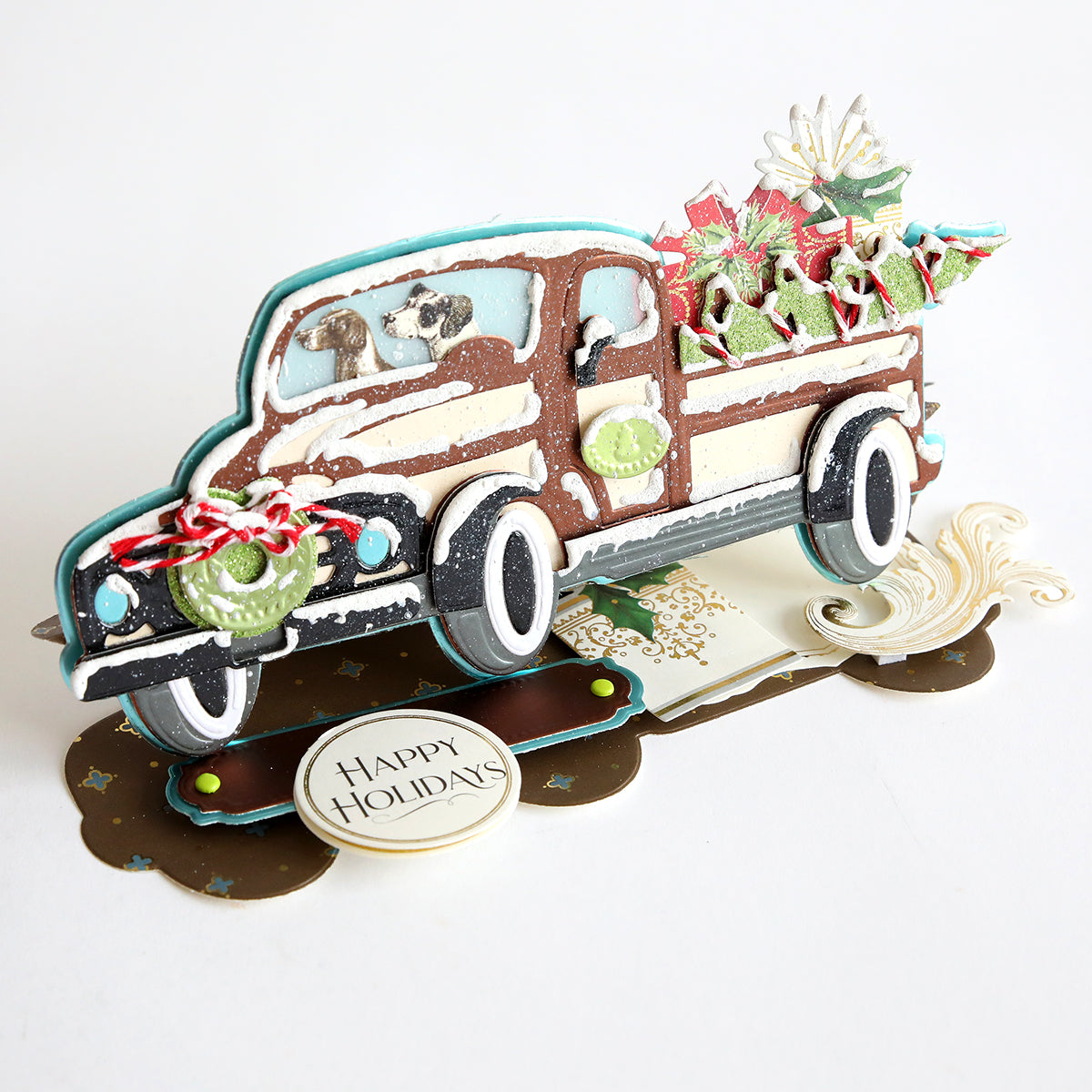 Christmas Truck Easel Die