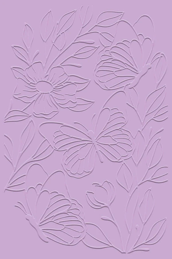 Gemini Illustrated Embossing Folder - Delightful Butterfly