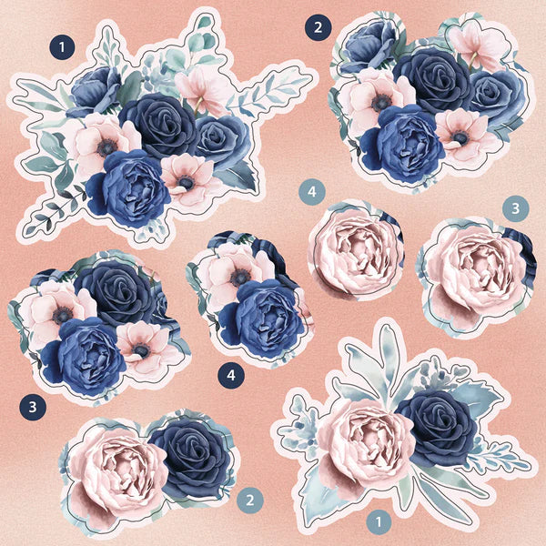 Sara Signature Floral Elegance 6” x 6” Decoupage Pad