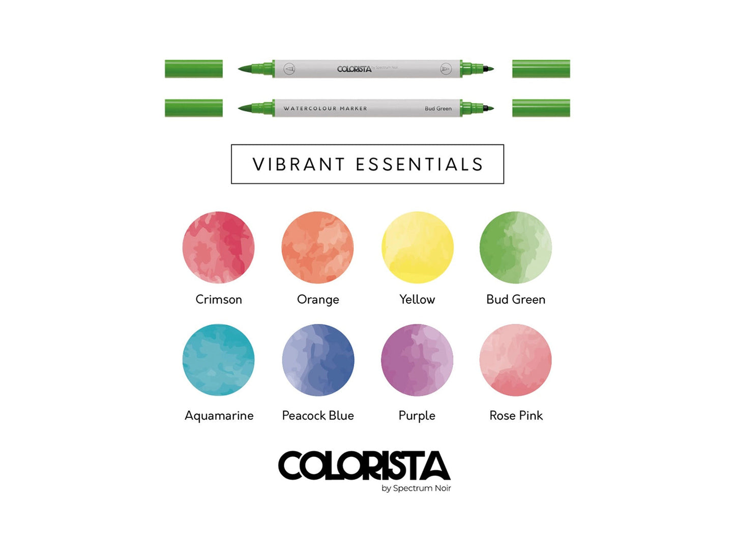 Colorista - Watercolour Marker - Vibrant Essentials 8pc