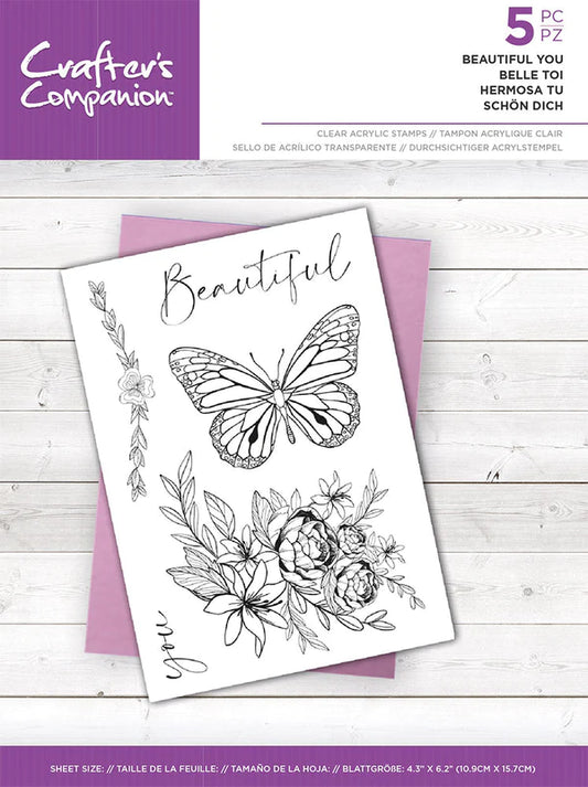 CC Clear Acrylic Stamps - Beautiful You