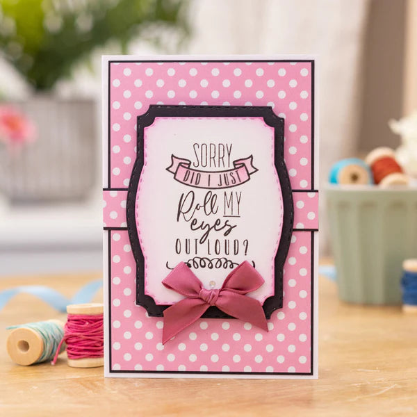 Crafters Companion - Photopolymer Stamp - Roll My Eyes