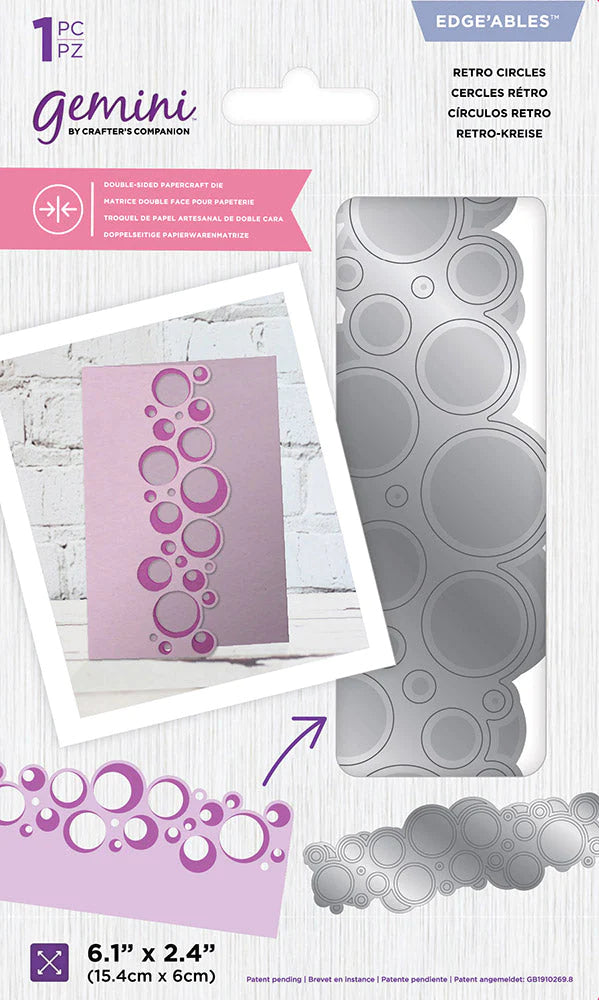 Gemini Double-Sided Die - Retro Circles
