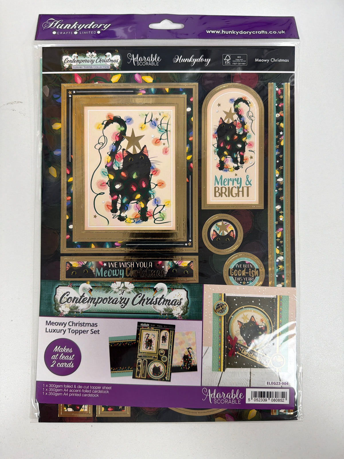 Contemporary Christmas - Meowy Christmas - Luxury Topper Collection