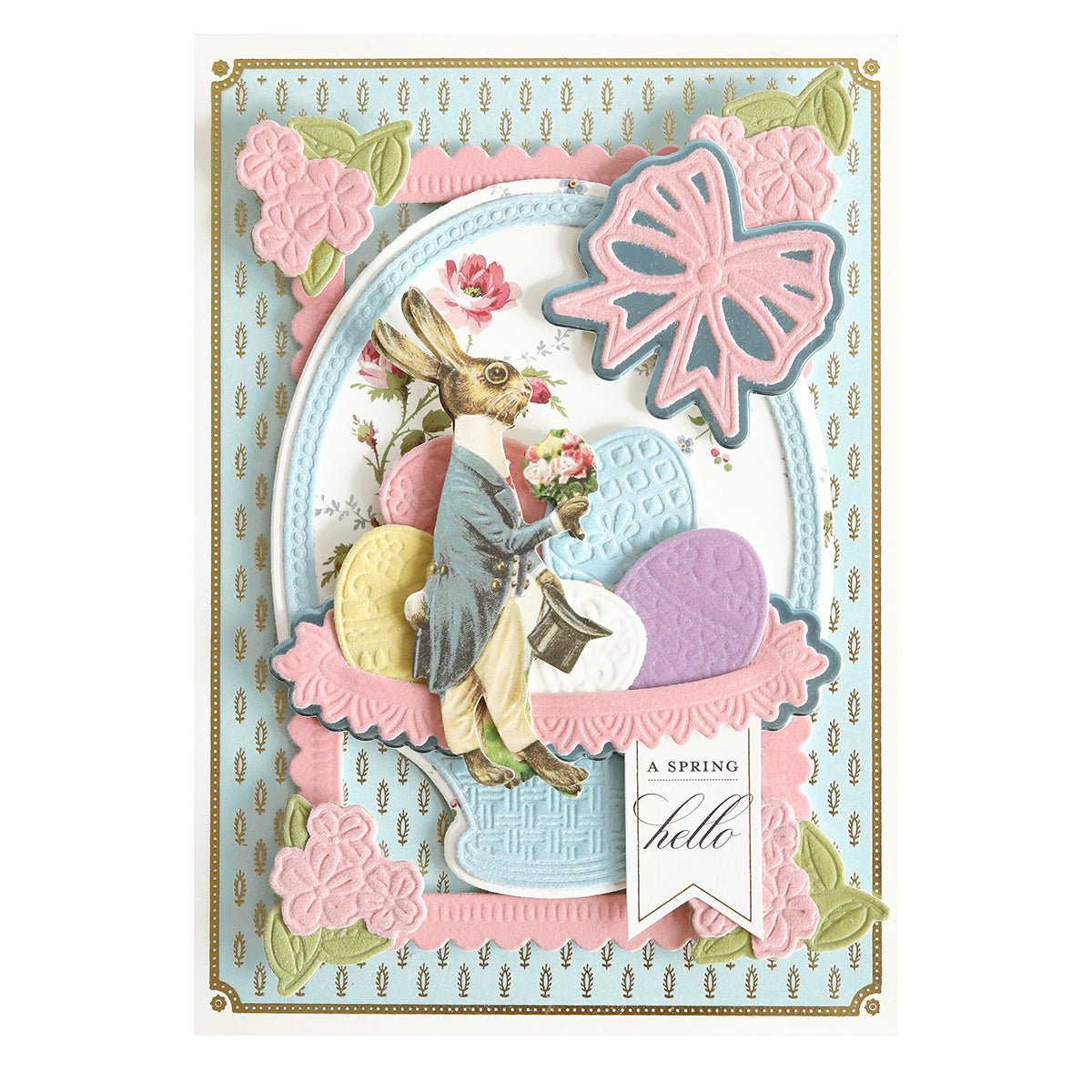 Spring Flocked Cardstock